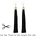 REVOLIA 3 Pairs Womens Long Tassel Dangle Earrings Fringe Drop Earrings Elegant (C.3 Pairs 3 Colors)