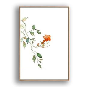 Framed Canvas Wall Art for Living Room, Bedroom Leaves Canvas Prints for Modern Home Decoration Ready to Hang - 16"x24" inches