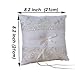 Amajoy Ivory Wedding Ring Pillow Ring Cushion with Lace Flower , 7.5inch Ring Bearer for Beach Wedding, Wedding Ceremony