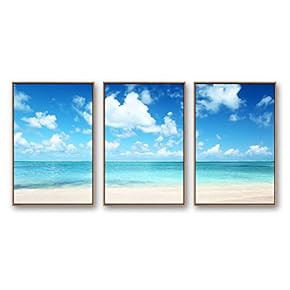 Framed for Living Room Bedroom Ocean Sea Beach...