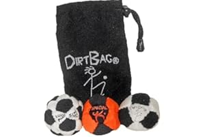 DIRTBAG Pro's Footbag Hacky Sack 3 Pack with Pouch