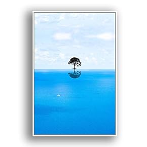 Framed Canvas Wall Art for Living Room, Bedroom Coast and Sea Canvas Prints for Modern Home Decoration Ready to Hang - 16"x24" inches