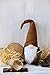 ITOMTE Handmade Swedish Gnome, Scandinavian Tomte, Plush Toy Winter Table Ornament Decoration, Yule Santa Nisse, Nordic Elf Figurine Valentine's Gnome Gifts - 16 Inches, Brown