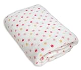 Stephan Baby Ultra Soft Plush Fleece Blanket, Pink Pastel Polka Dots