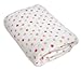 Stephan Baby Ultra Soft Plush Fleece Blanket, Pink Pastel Polka Dots