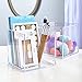 STORi Clear Plastic Stackable Makeup Storage and Display Cubes | Set of 2