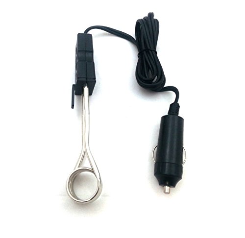 flexzon 12V In Car Water Soup Tea Coffee Baby Bottle Immersion Heater Boiler Element