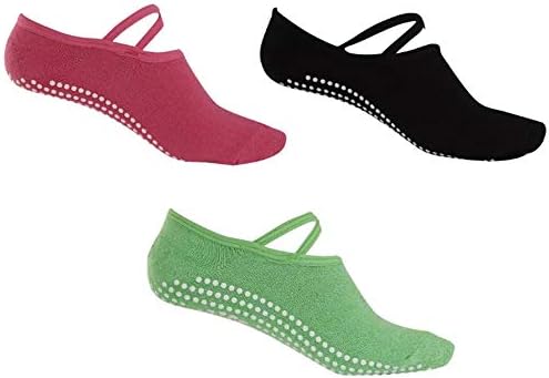 Multipack of Non Slip Yoga Socks for Women and Girls for Yoga,pilates, Pure Barre, Hospital, labor and more