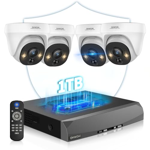 OHWOAI 4K PoE Security Camera System