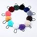 LOVEF Fashion 6 Pcs Sweet Rabbit Faux Fur Fluffy Ball Pom Pom Scrunchies Elastic Ponytail Holder hair rope hair accessories