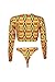 ESONLAR Women's African Kente Printed Cropped Top High Waist 2PCS Swimsuit