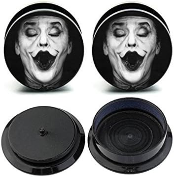 Caspian Jewelry Ear Stretching Plugs 1 Pair Joker Ear Gauges Plugs (0G)