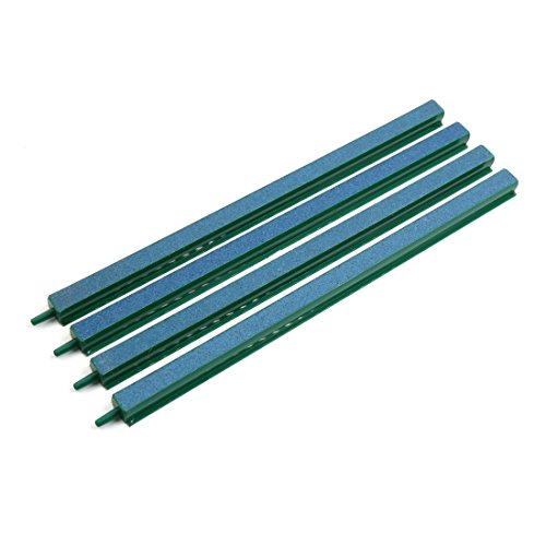 uxcell 4 Pcs 12.5" Length Air Stone Bubble Release Oxygen Diffuser Bar Decor for Aquarium Fish Tank