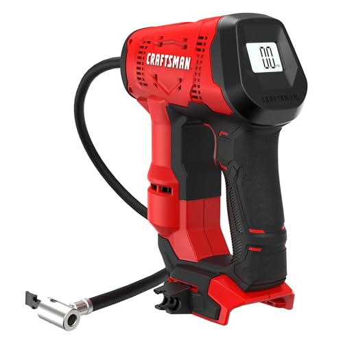 CRAFTSMAN V20 Air Compressor Portable, Cordless Tire Inflator, Up To 150 PSI