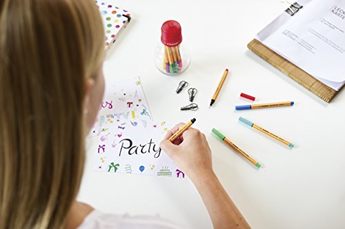 Stabilo Point 88 Mini Fineliner Pens, Set of 12, Multicolored