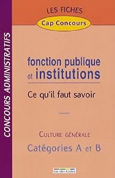 Fonction publique et institutions