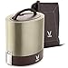Vaya Tyffyn 33.5 oz, Graphite, Vacuum Insulated Lunch Box with Bagmat - 3 Copper finished Stainless Steel Food Storage Containers- BPA Free, Eco-Friendly Bento Box (Color:Graphite)