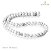 BEADNOVA Natural White Howlite Beads Natural Crystal Beads Stone Gemstone Round Loose Energy Healing with Crystal Stretch Cord for Jewelry Making (6mm, 62-64pcs)