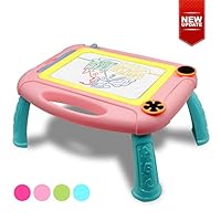 SLHFPX LOFEE Magnetic Doodle Board for Girls, Gift for 1-5 Years Old Kids-Girls Christmas for Little Girls Age 2-5 Birthday Present for 1-4 Years Old Girl Pink
