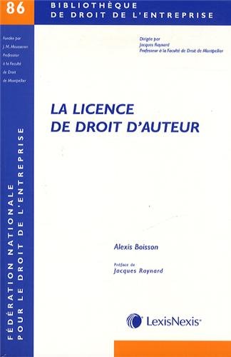 La  licence de droit d'auteur
