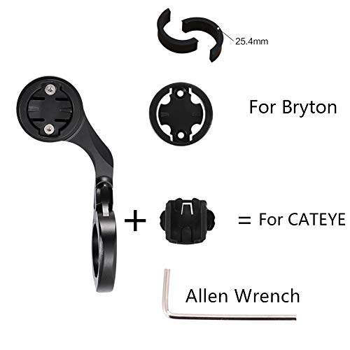Kbrotech Bike Computer Handlebar Mount Bicycle Handlebar Extension Mount Holder Compatible Gopro Garmin Cateye Bryton GPS Computer & Sports Camera - Thumbnail 5