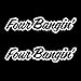 iJDMTOY (2 Four Bangin! JDM Cool Dope Sortaflash Style Car Window Bumper Vinyl Decal Stickers