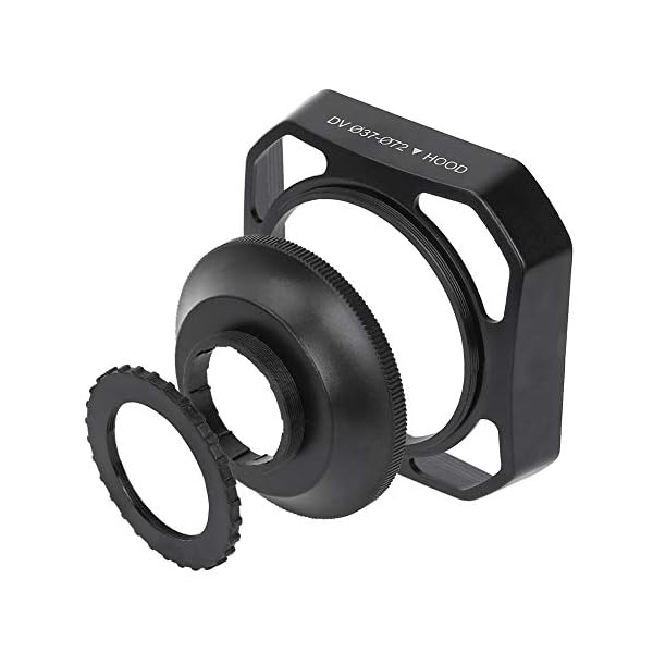 Vbestlife Videokamera-Camcorder-DV-Kamera-Gegenlichtblende, Professionelle, tragbare 37 mm / 72 mm-Gegenlichtblende mit… – Bild 3