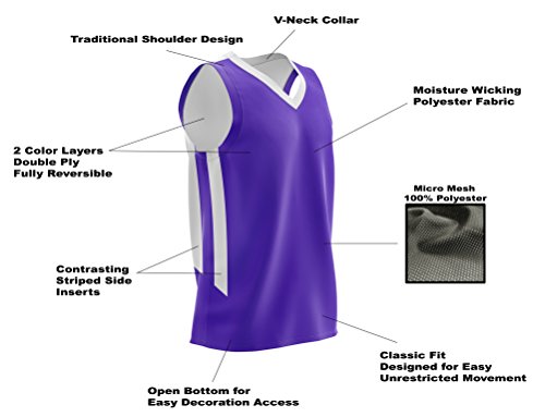 image for Liberty Imports 10 Pack - Reversible Men's Mesh Performance Athletic B