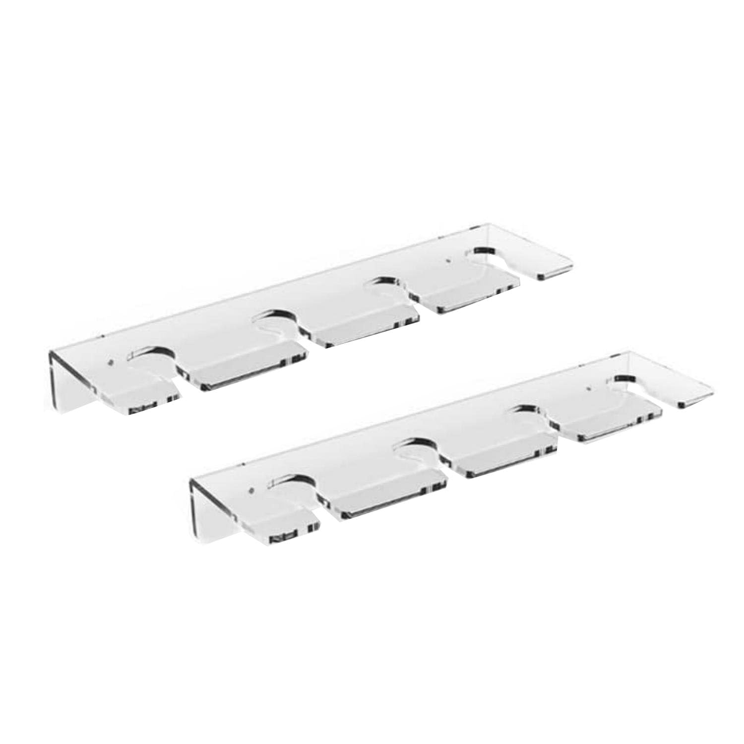 Fowecry 2 PCS Wine Glass Holder Wall Mounted Cup Holder Transparent Acrylic Kitchen Cupboard Bar Organizer Hanger