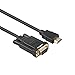 HDMI to VGA, Benfei Gold-Plated HDMI to VGA 3 Feet Cable (Male to Male) Compatible for Computer, Desktop, Laptop, PC, Monitor, Projector, HDTV, Raspberry Pi, Roku, Xbox and More primary