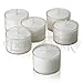 Set of 36 White Tealight Candles with Clear Cup Burn 8 Hour, Unscented , in a Box