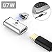 Stouchi USB C Magnetic Adapter, USB Type C Magnetic Adapter MagSate Magnetic USB C to USB C Connection Support 4.3 A 87W Fast Charging Compatible MacBook Pro, Samsung Galaxy S8 Or Other USB C Device
