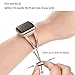 Secbolt Bling Bands Compatible with Apple Watch Band 38mm 40mm 41mm 42mm iWatch Series 10/9/SE/8/7/6/5/4/3/2/1, Women Dressy Metal Jewelry Bracelet Bangle Wristband Stainless Steel, Champagne Gold