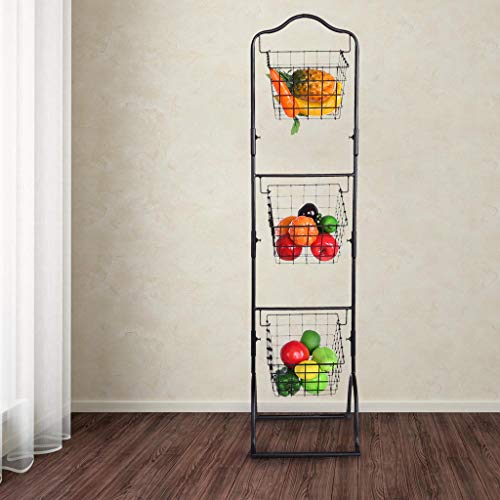 image for Beyonds 3-Tier Removable Basket Storage Stand for Fruit, Vegetables, T