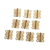 10Pcs Mini Iron Butterfly Hinges Cabinet Drawer Door Butt Hinge