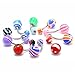 Coolrunner ® Wholesale Belly Navel Button Rings Bar Barbells Ball Acrylic Steel (50)