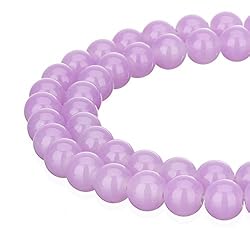 RUBYCA 1 Strand 8MM Jade Imitation Round Painted