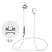 Bluetooth Headphones, Wireless V4.1 Magnetic Stereo Earphones, Suitable for Samsung Galaxy S9, IPX4 Splash Proof Noise Cancelling with HD Mic for Running and Sport - White
