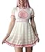 Littleforbig Adult Baby Diaper Lover ABDL Button Crotch Romper Onesie - Daddy's Princess Lacy Dress