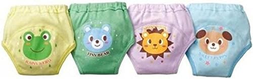 GVESS 4 X Baby Toddler Boys Cute 4 Layers Potty Training Pants Reusable(L)