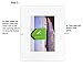 Golden State Art, 10 Pack Pre-Assemble 8x10 Photo Mat Set for 5x7 Picture, with Backing Board, Pre-Pasted Tape, Slip-in Mat, Photo Framing Mattes, Incudes Ctrystal Sleeve Bags (White)