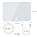 TV Antenna, Reignet 50 to 70 Mile Range Amplified Indoor HDTV Antenna with Detachable Amplifier Signal Booster and 16.5FT Coax Cable - Shiny White