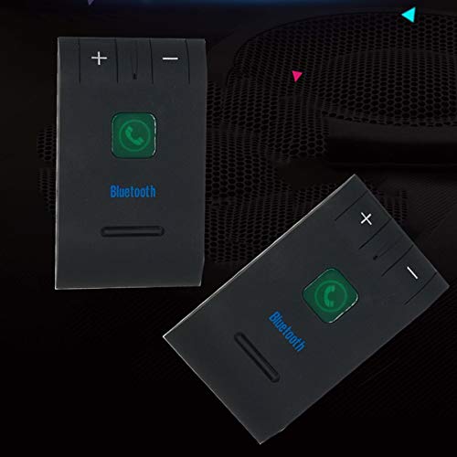 Leyeet 2PCS Speakerphone Hands Free Bluetooth 4.1 Car Kit Handsfree Receiver + Car Charger Music Aux Speaker for Phone Smartphones - Thumbnail 5