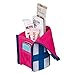 Pen Case Neokurittsu White Become Kokuyo Pen Stand (Blue Plaid) × Inside - Pink F-vbf131-3