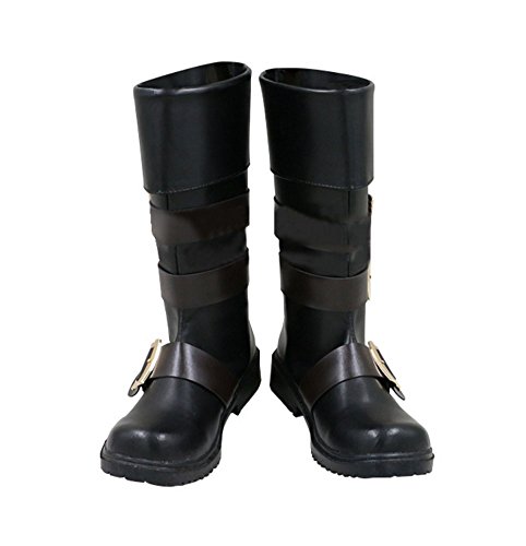 Yangxiao Unisex Black Cosplay Boots Halloween Party Shoes Costume Accessories