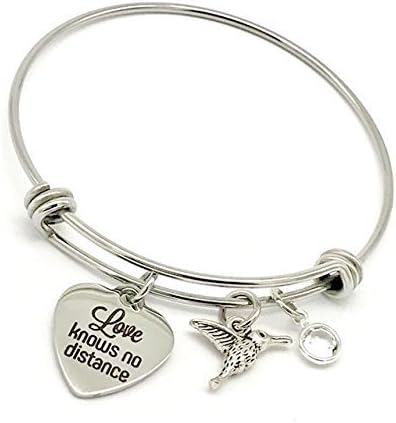 Jesse Janes Jewelry | Love Knows No Distance Bangle Bracelet, Memorial Jewelry