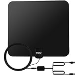 TV Antenna - Wsky 1080P 50 Miles Digital HDTV Antenna Indoor - Upgraded Version USB Powered Amplified Antenna Super FUN And FREE For LIFE!