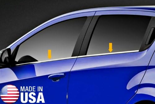 Made in USA! Compatible with 2006-2015 Mercedes-Benz GL320/GL350 4PC Stainless Steel Chrome Window Sill Overlay
