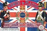 AIP Napoleonic Wars Kings German Legion Foot Artillery Crew & Cannon: 6pc 54mm Plastic Army Men Figures
