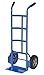 Vestil DHHT-500S-HR Steel Dual Handle Hand Truck with Hard Rubber Wheels 17-1/2 In. x 21 In. x 44-1/2 In. 500 Lb. Capacity Silver